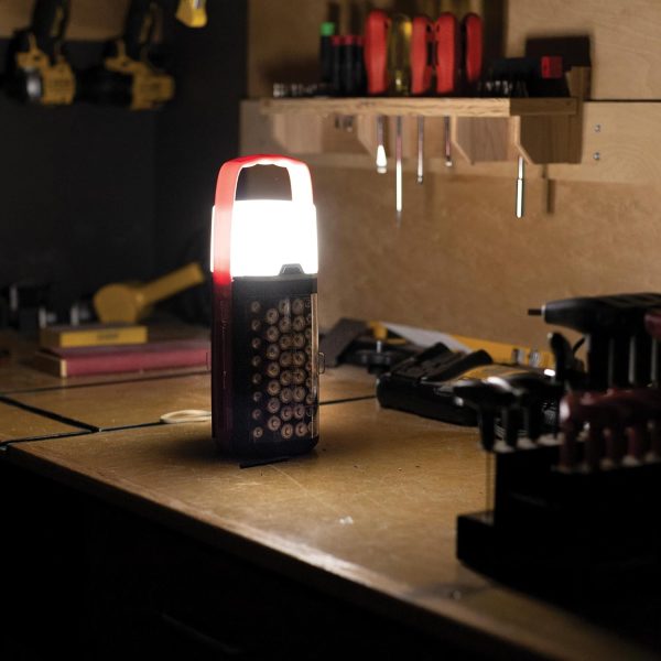 Battery Daddy Lantern, 2-in-1 Battery Powered Lamp & Battery Organizer, Ultra-Bright 1,000 Lumens Utility Light, Stores & Protects Up to 42 Batteries, Includes Battery Tester & Screwdriver - Image 5