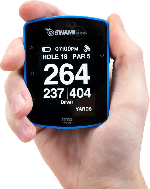 Swami KISS 2.0 Handheld Golf GPS Ragnefinder with Integrated Magnets - Blue - Image 2